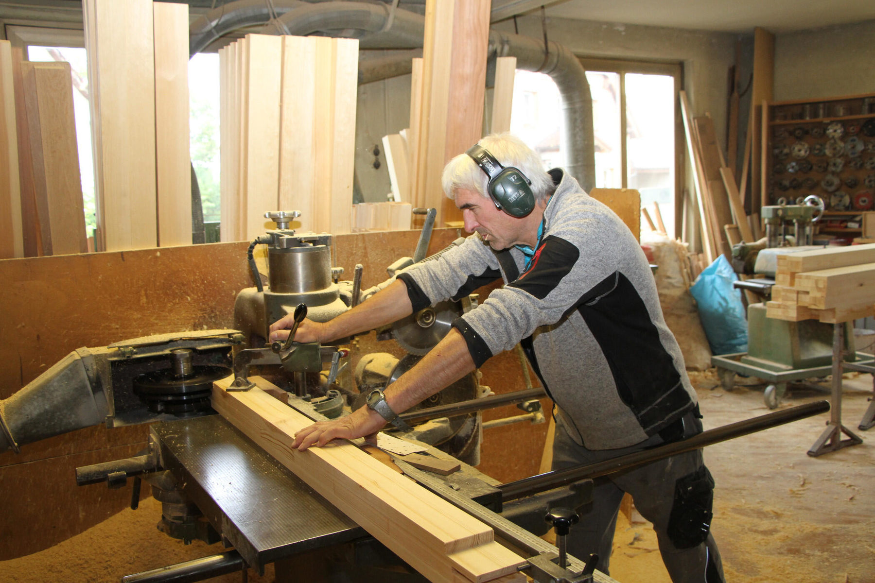 Arbeiten in Werkstatt von Lämmle